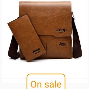 Men's messenger bag 2 set men pu leather…